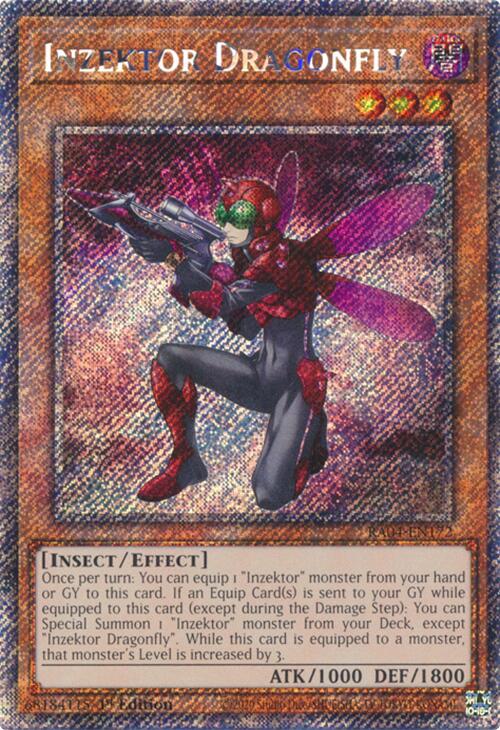 Inzektor Dragonfly [RA04-EN172] Platinum Secret Rare 