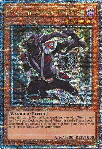 Ninja Grandmaster Hanzo [RA04-EN173] Quarter Century Secret Rare 