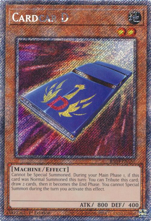 Cardcar D [RA04-EN181] Platinum Secret Rare 