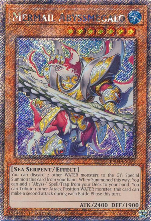 Mermail Abyssmegalo [RA04-EN191] Platinum Secret Rare 