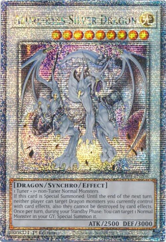 Azure-Eyes Silver Dragon [RA04-EN208] Quarter Century Secret Rare 
