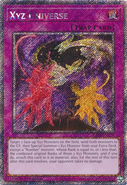 Xyz Universe [RA04-EN218] Platinum Secret Rare 