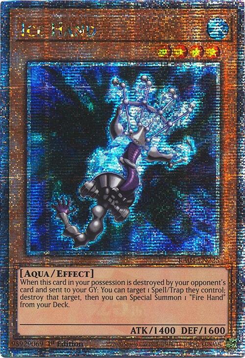 Ice Hand [RA04-EN225] Quarter Century Secret Rare 