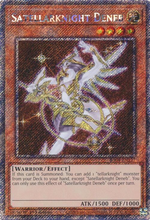 Satellite Darknight Deneb [RA04-EN227] Platinum Secret Rare 