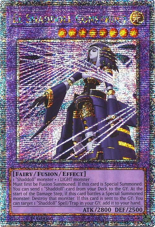 El Shaddoll Construct (Alternate Art) [RA04-EN229] Quarter Century Secret Rare 
