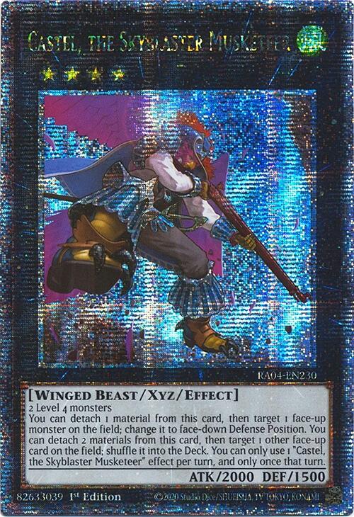 Castel, the Skyblaster Musketeer [RA04-EN230] Quarter Century Secret Rare 