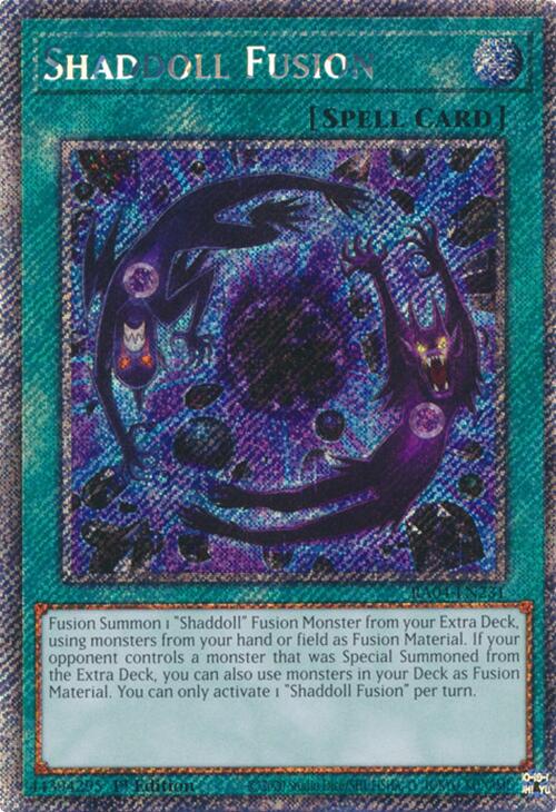 Shaddoll Fusion [RA04-EN231] Platinum Secret Rare 