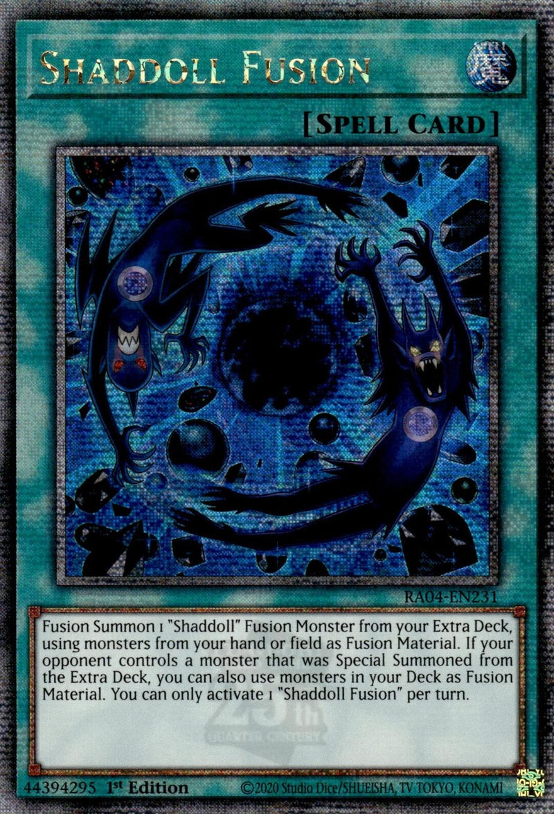 Shaddoll Fusion [RA04-EN231] Quarter Century Secret Rare 