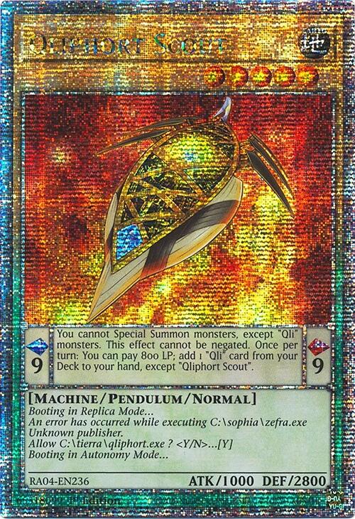 Qliphort Scout [RA04-EN236] Quarter Century Secret Rare 