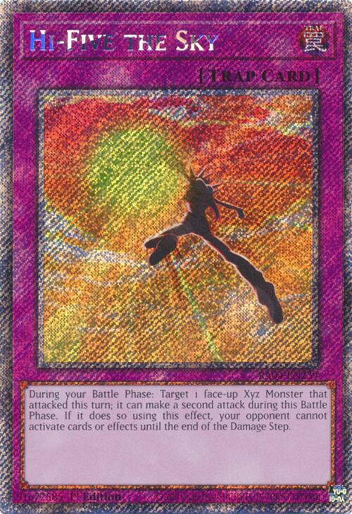 Hi-Five the Sky [RA04-EN239] Platinum Secret Rare 