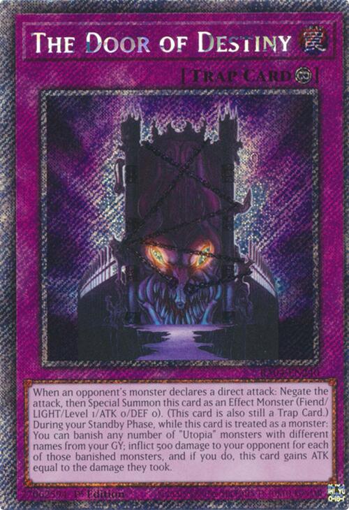 The Door of Destiny [RA04-EN240] Platinum Secret Rare 