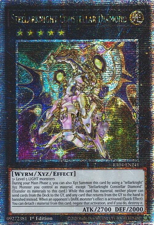 Stellarknight Constellar Diamond [RA04-EN241] Quarter Century Secret Rare 