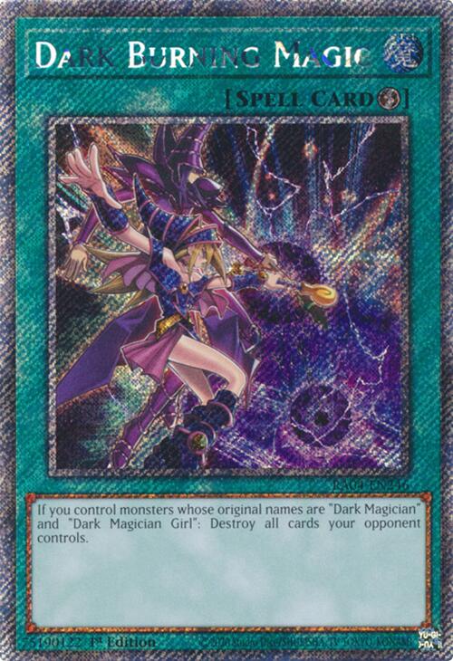 Dark Burning Magic [RA04-EN246] Platinum Secret Rare 