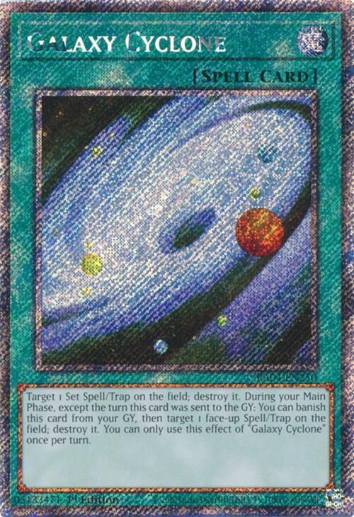 Galaxy Cyclone [RA04-EN250] Platinum Secret Rare 