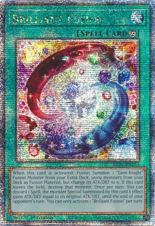 Brilliant Fusion [RA04-EN254] Quarter Century Secret Rare 