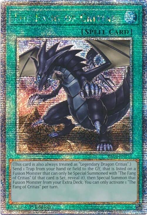 The Fang of Critias [RA04-EN255] Quarter Century Secret Rare 