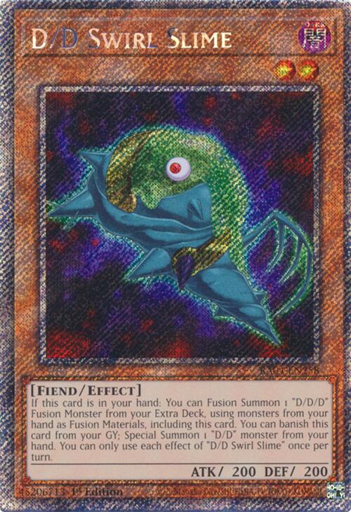 D/D Swirl Slime [RA04-EN258] Platinum Secret Rare 