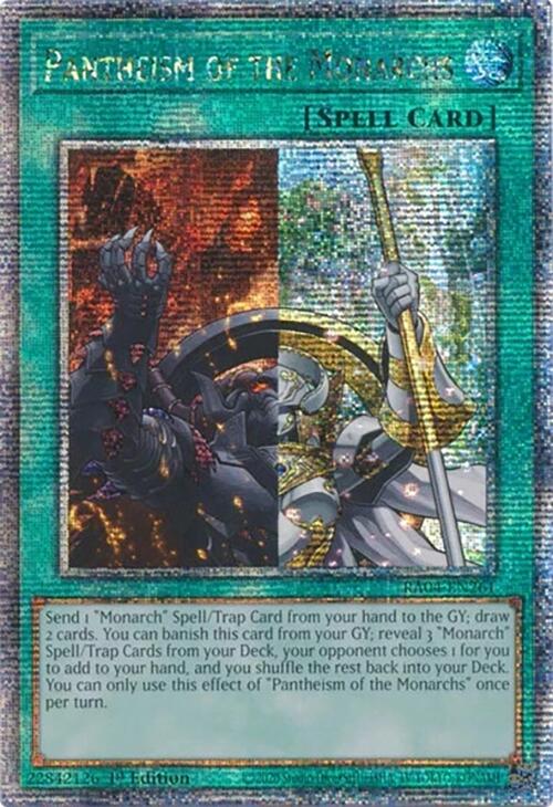 Pantheism of the Monarchs [RA04-EN261] Quarter Century Secret Rare 