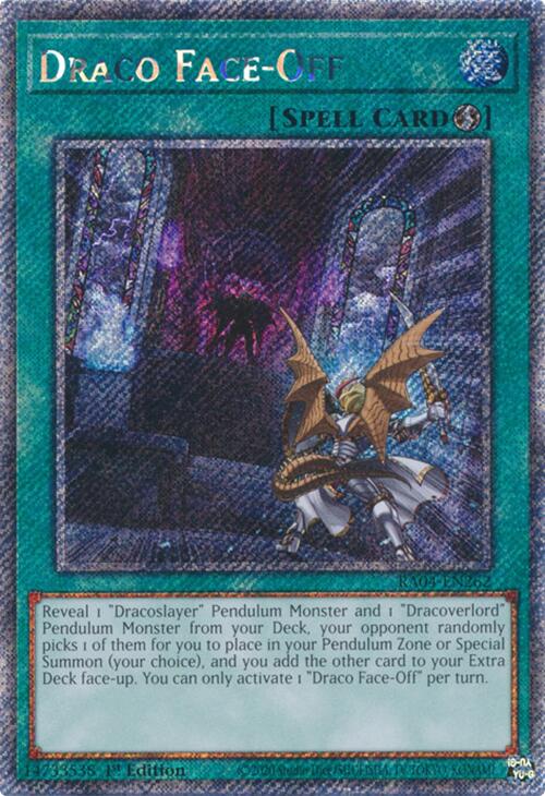 Draco Face-Off [RA04-EN262] Platinum Secret Rare 