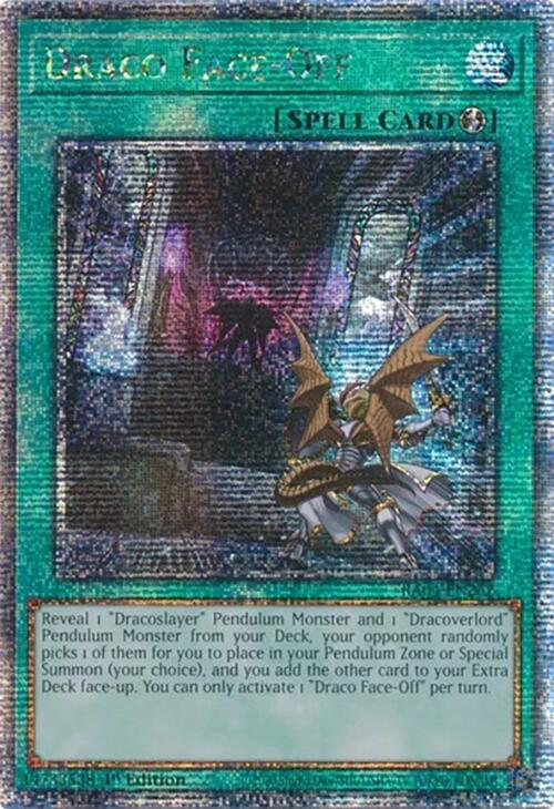 Draco Face-Off [RA04-EN262] Quarter Century Secret Rare 