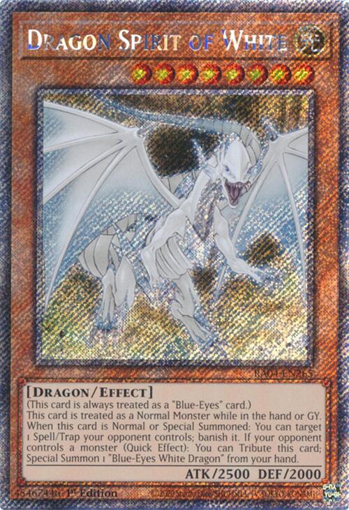 Dragon Spirit of White [RA04-EN265] Platinum Secret Rare 