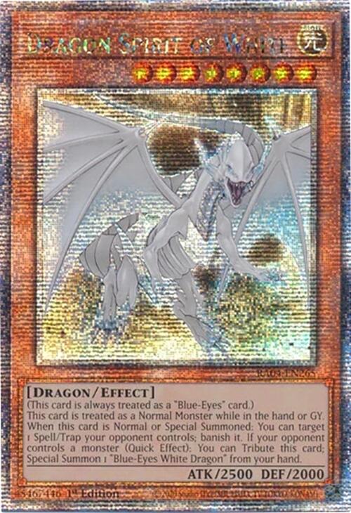 Dragon Spirit of White [RA04-EN265] Quarter Century Secret Rare 