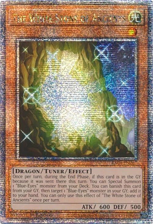 The White Stone of Ancients [RA04-EN267] Quarter Century Secret Rare 