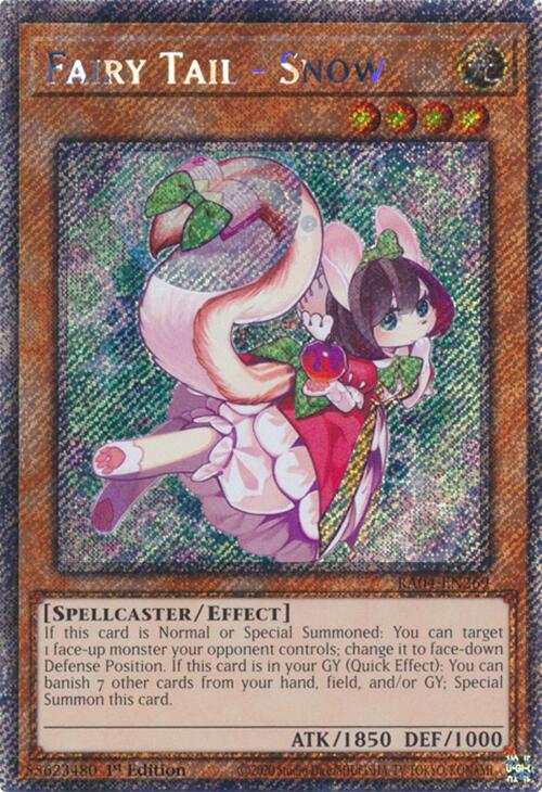 Fairy Tail - Snow [RA04-EN269] Platinum Secret Rare 
