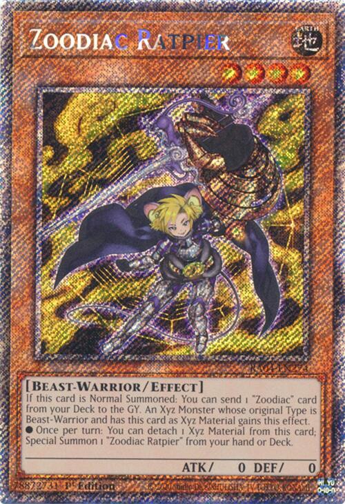 Zoodiac Ratpier [RA04-EN274] Platinum Secret Rare 