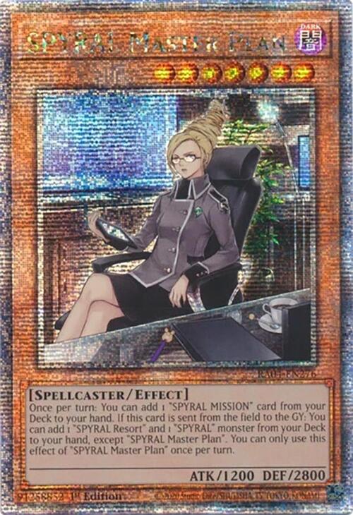 SPYRAL Master Plan [RA04-EN276] Quarter Century Secret Rare 