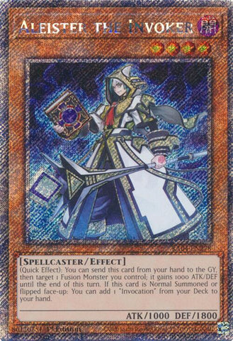 Aleister the Invoker [RA04-EN278] Platinum Secret Rare 