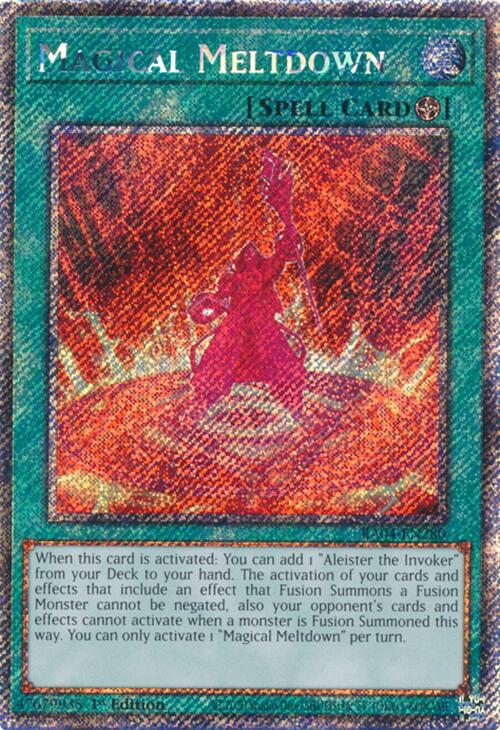 Magical Meltdown [RA04-EN280] Platinum Secret Rare 