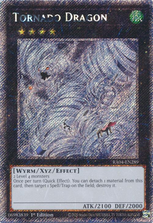 Tornado Dragon [RA04-EN289] Platinum Secret Rare 