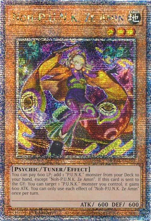 Noh-PUNK Ze Amin [RA04-EN293] Quarter Century Secret Rare 