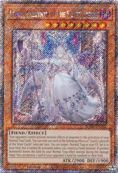 Lovely Labrynth of the Silver Castle [RA04-EN295] Platinum Secret Rare 