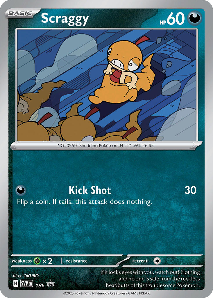 Scraggy (186) [Scarlet &amp; Violet: Black Star Promos] 