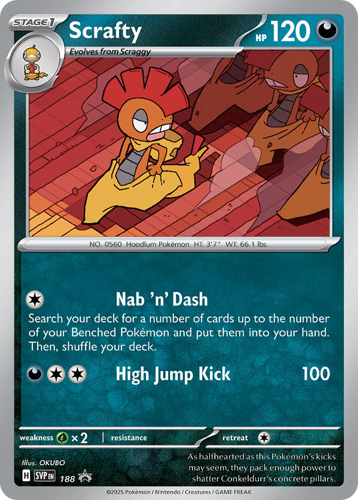 Scrafty (188) [Scarlet &amp; Violet: Black Star Promos] 