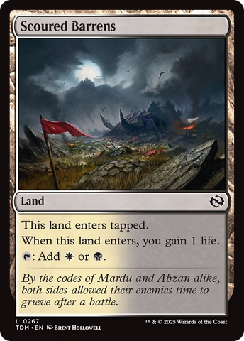 Scoured Barrens [Tarkir: Dragonstorm] 