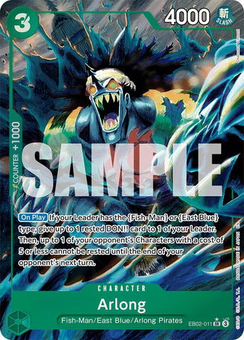 Arlong (Alternate Art) [Extra Booster: Memorial Collection] 