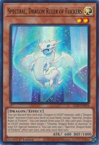 Spectral, Dragon Ruler of Flickers [ALIN-EN018] Ultra Rare 