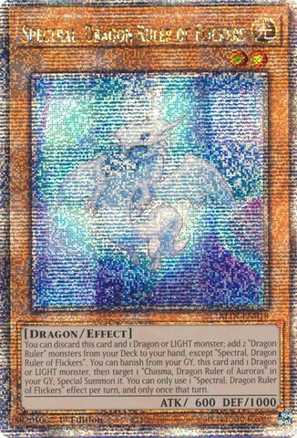 Spectral, Dragon Ruler of Flickers [ALIN-EN018] Quarter Century Secret Rare 