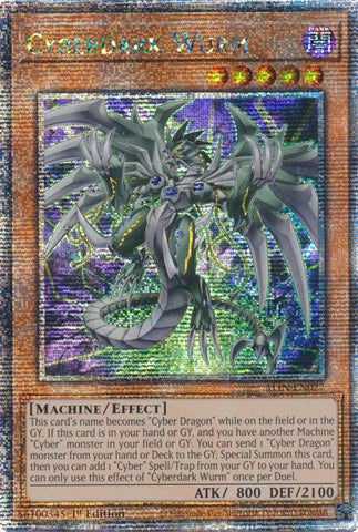 Cyberdark Wurm [ALIN-EN027] Quarter Century Secret Rare 