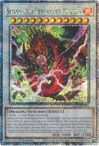 Snake-Eyes Vengeance Dragon [ALIN-EN040] Quarter Century Secret Rare 