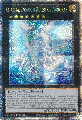 Chasma, Dragon Ruler of Auroras [ALIN-EN047] Quarter Century Secret Rare 