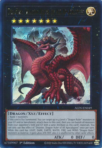 Disaster, Dragon Ruler of All Apocalypses [ALIN-EN049] Ultra Rare 