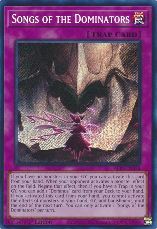 Chants des Dominateurs [ALIN-EN078] Secret Rare 