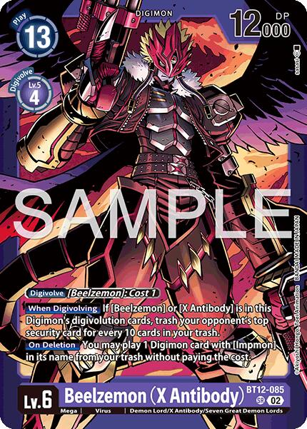Beelzemon [BT12-085] (X Antibody) (Limited Card Pack -Billion Bullet-) [Across Time Promos] 