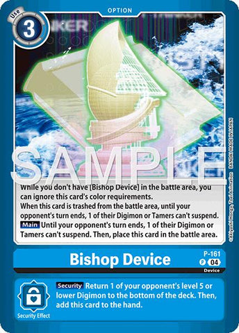 Bishop Device [P-161] (Limited Card Pack -Billion Bullet-) [Digimon LIBERATOR Promos] 