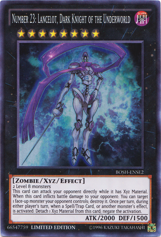 Number 23: Lancelot, Dark Knight of the Underworld [BOSH-ENSE2] Super Rare 