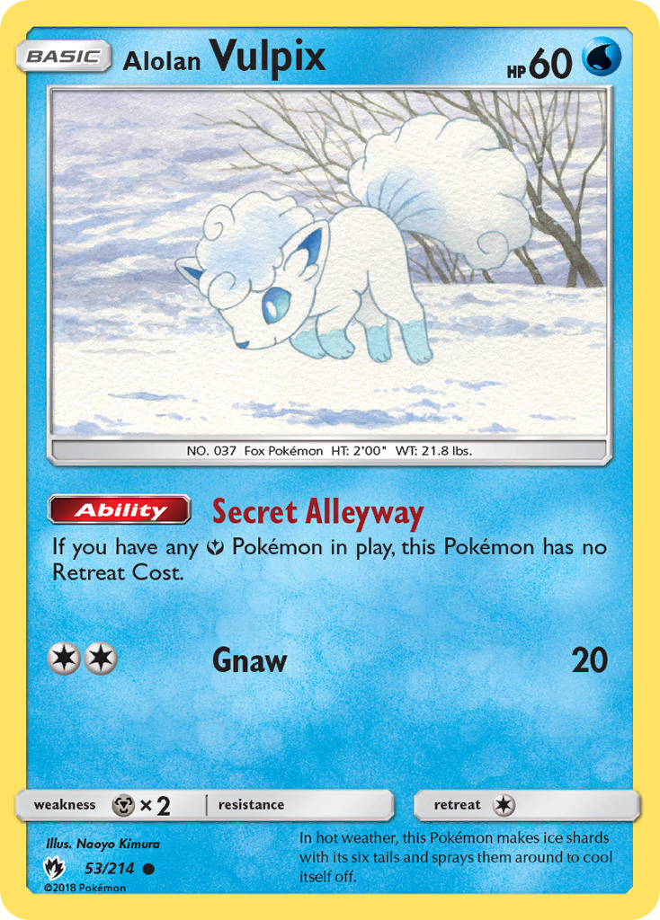 Alolan Vulpix (53/214) [Sun & Moon: Lost Thunder]